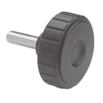 Elesa 134451 Knurled Clamping Knob, M10, Threaded Stud