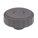 Elesa 134426 Black Knurled Clamping Knob, M10, Threaded Hole