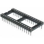 Winslow 2.54mm Pitch Vertical 16 Way, Through Hole Turned Pin Open Frame IC Dip Socket, 3A