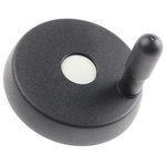 Elesa Black Technopolymer Hand Wheel, 83mm diameter
