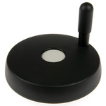Elesa Black Technopolymer Hand Wheel, 125mm diameter