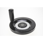 Elesa Black Duroplast Hand Wheel, 100mm diameter