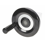 Elesa Black Duroplast Hand Wheel, 125mm diameter
