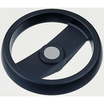 Elesa Black Technopolymer Hand Wheel, 124mm diameter