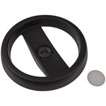 Elesa Black Technopolymer Hand Wheel, 160mm diameter