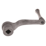 RS PRO Steel Revolving Crank Handle 125mm Radius