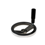RS PRO Silver Die Cast Aluminium Hand Wheel, 160mm diameter