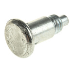 RS PRO 39.4mm Zinc Plated Steel Index Bolt, M12 x 1.75