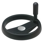 Elesa Black Polypropylene Hand Wheel, 125mm diameter