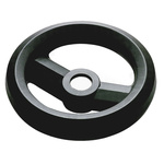 RS PRO Black Glass-Fibre Reinforced Technopolymer Hand Wheel, 80mm diameter