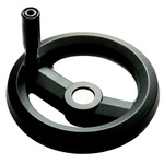 RS PRO Black Glass-Fibre Reinforced Technopolymer Hand Wheel, 200mm diameter
