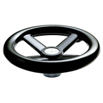 RS PRO Black Hand Wheel, 140mm diameter