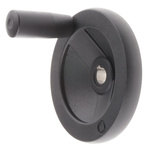Rose+Krieger Black Die Cast Aluminium Hand Wheel, 100mm diameter