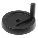 RS PRO Black Thermoplastic Hand Wheel, 175mm diameter