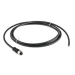 Binder, 763 Series, Straight M12 to Unterminated Cable assembly, 7 Core 2m Cable