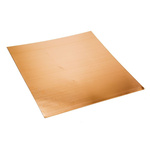 RS PRO Copper Metal Sheet 300mm x 300mm, 0.45mm Thick