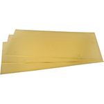 RS PRO Brass Metal Sheet 600mm x 300mm, 1.6mm Thick