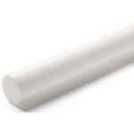 RS PRO Opaque Fluoroplastics PTFE Rod, 1m x 40mm Diameter