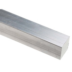RS PRO Aluminium Square Bar, 20mm W, 20mm H, 1m L