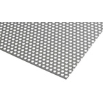 RS PRO Stainless Steel Perforated Metal Sheet 500mm x 500mm, 0.55mm Thick
