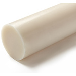 RS PRO Natural Nylon Rod, 500mm x 75mm Diameter
