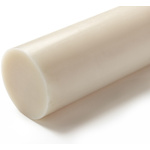 RS PRO Natural Nylon Rod, 500mm x 90mm Diameter