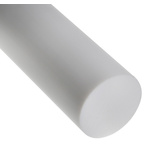 RS PRO Opaque Fluoroplastics PTFE Rod, 500mm x 50mm Diameter