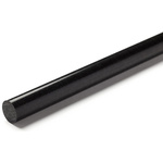 RS PRO Black Acetal Rod, 1m x 20mm Diameter