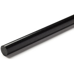 RS PRO Black Acetal Rod, 1m x 50mm Diameter