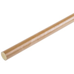 RS PRO Brown Polyamide-imide PAI Rod, 300mm x 12.7mm Diameter