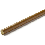 RS PRO Brown Polyamide-imide PAI Rod, 300mm x 25.4mm Diameter