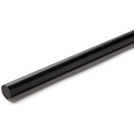 RS PRO Black Nylon Rod, 1m x 16mm Diameter