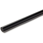 RS PRO Black Nylon Rod, 1m x 25mm Diameter