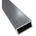 Rectangular Aluminium Metal Tube, 1 3/4in ID, 1m L, 2in W, 1in H, 10SWG Thickness