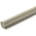 RS PRO Beige, Grey Polypropylene PP Rod, 1m x 50mm Diameter
