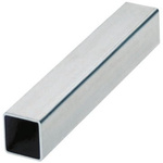 Square Galvanised Steel Metal Tube, 2m L, 20mm W, 20mm H