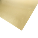 RS PRO Brass Metal Sheet 600mm x 300mm, 0.9mm Thick