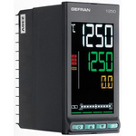 Gefran 1250 PID Temperature Controller, 48 x 96mm, 2 Output Logic, Relay, 100  240 V ac Supply Voltage