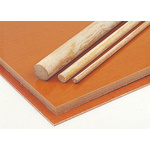 Tufnol® Brown Plastic Sheet, 590mm x 285mm x 0.4mm, Phenolic Resin, Weave Cotton