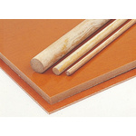 Tufnol Brown Plastic Sheet, 590mm x 285mm x 12mm, Phenolic Resin, Weave Cotton