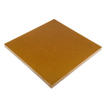 Tufnol Brown Plastic Sheet, 285mm x 285mm x 16mm, Phenolic Resin, Weave Cotton