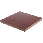 Tufnol Brown Plastic Sheet, 285mm x 285mm x 20mm, Phenolic Resin, Weave Cotton