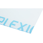 RS PRO Clear Blue Plastic Sheet, 500mm x 300mm x 3mm