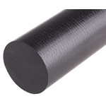 RS PRO Black Polyetheretherketone PEEK Rod, 300mm x 60mm Diameter