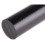 RS PRO Black Polyetheretherketone PEEK Rod, 300mm x 30mm Diameter