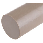 RS PRO Beige Polyetheretherketone PEEK Rod, 300mm x 50mm Diameter