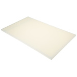 RS PRO Natural Plastic Sheet, 500mm x 300mm x 12mm