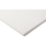 RS PRO Opaque White Plastic Sheet, 600mm x 300mm x 3mm