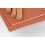 Tufnol® Brown Plastic Sheet, 590mm x 285mm x 0.4mm, Phenolic Resin, Weave Cotton