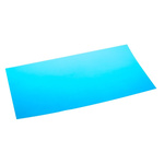 Blue Polyester Plastic Shim, 457mm x 305mm x 0.05mm